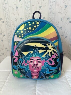 Loungefly Jimi Hendrix Glow in the Dark Mini Backpack